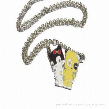 Cartoon Animal Shape Custom Hang Tags / Pendant Necklace For Souvenir Gifts
